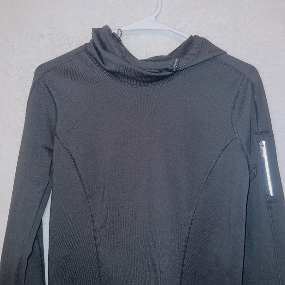 Victoria's Secret VSX Sport Black Long Sleeve Athletic Hooded Sweatshirt size XS - Picture 4 of 6